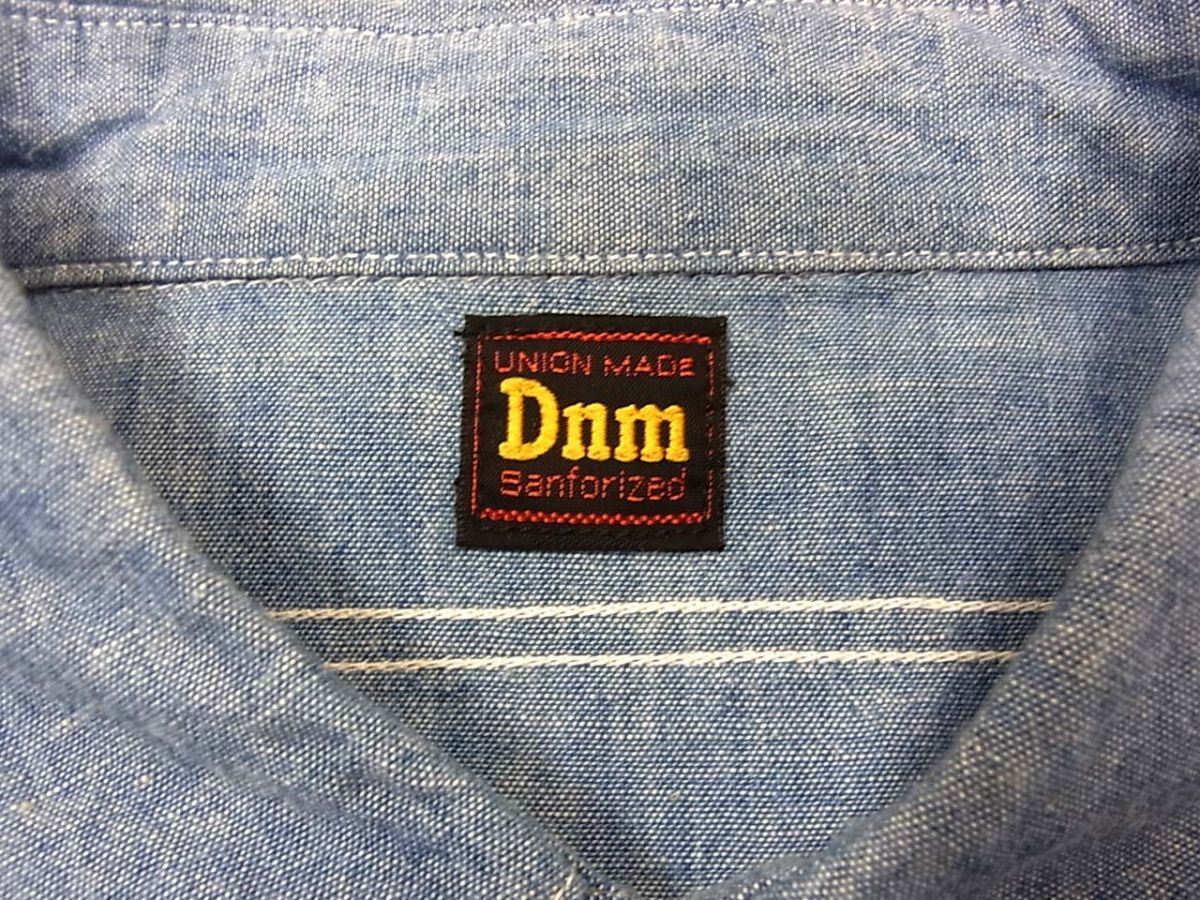 定価16,500円◆Denime ドゥニーム 長袖 シャンブレーシャツ ダンガリーシャツ 日本製 XLサイズ メンズ 春物 1円スタート_画像6