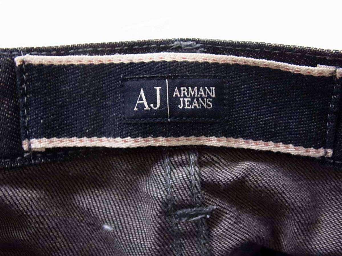 ☆ARMANI アルマーニ デニムパンツ ジーンズ ボタンフライ メンズ ストレート 1円スタート_画像8