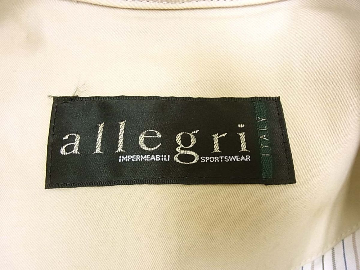 ◆allegri アレグリ トレンチコート ロングコート 日本製 春物 レディース 1円スタートの画像5