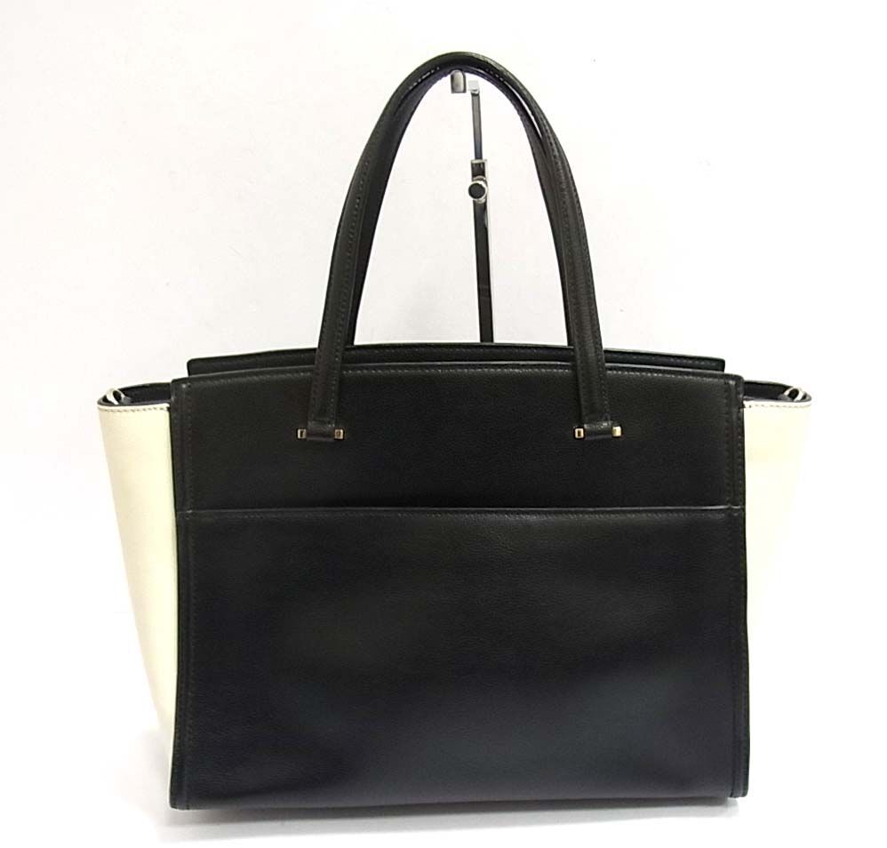 ☆kate spade ケイトスペード レザーショルダーバッグ トートバッグ レディース バイカラー 本革 2WAY 1円スタート_画像2