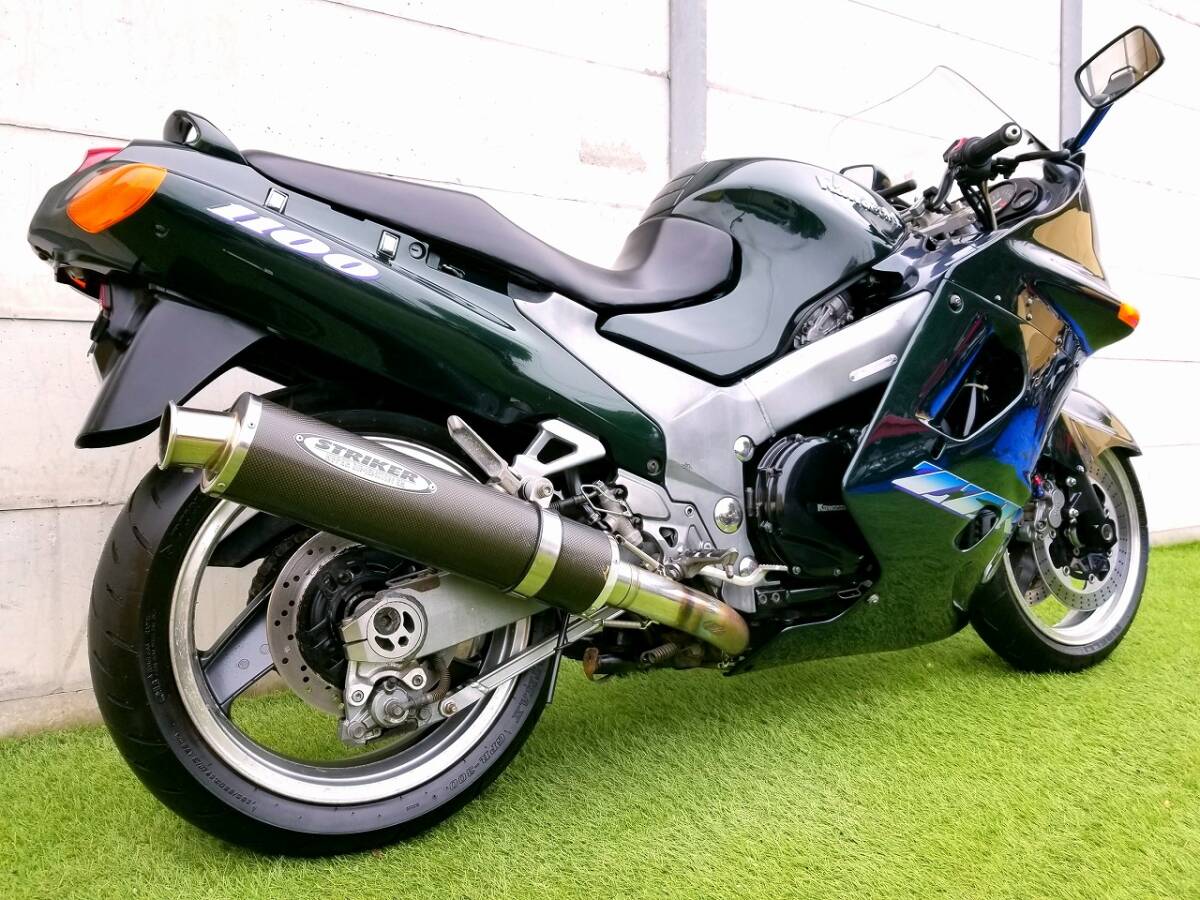 ★春の大セール開催中★AIS査定 総合４点&外装「上」ZXT10D ZZR1100 二輪車用ETC STRIKER製フルエキゾースト 現車確認大歓迎★_画像3