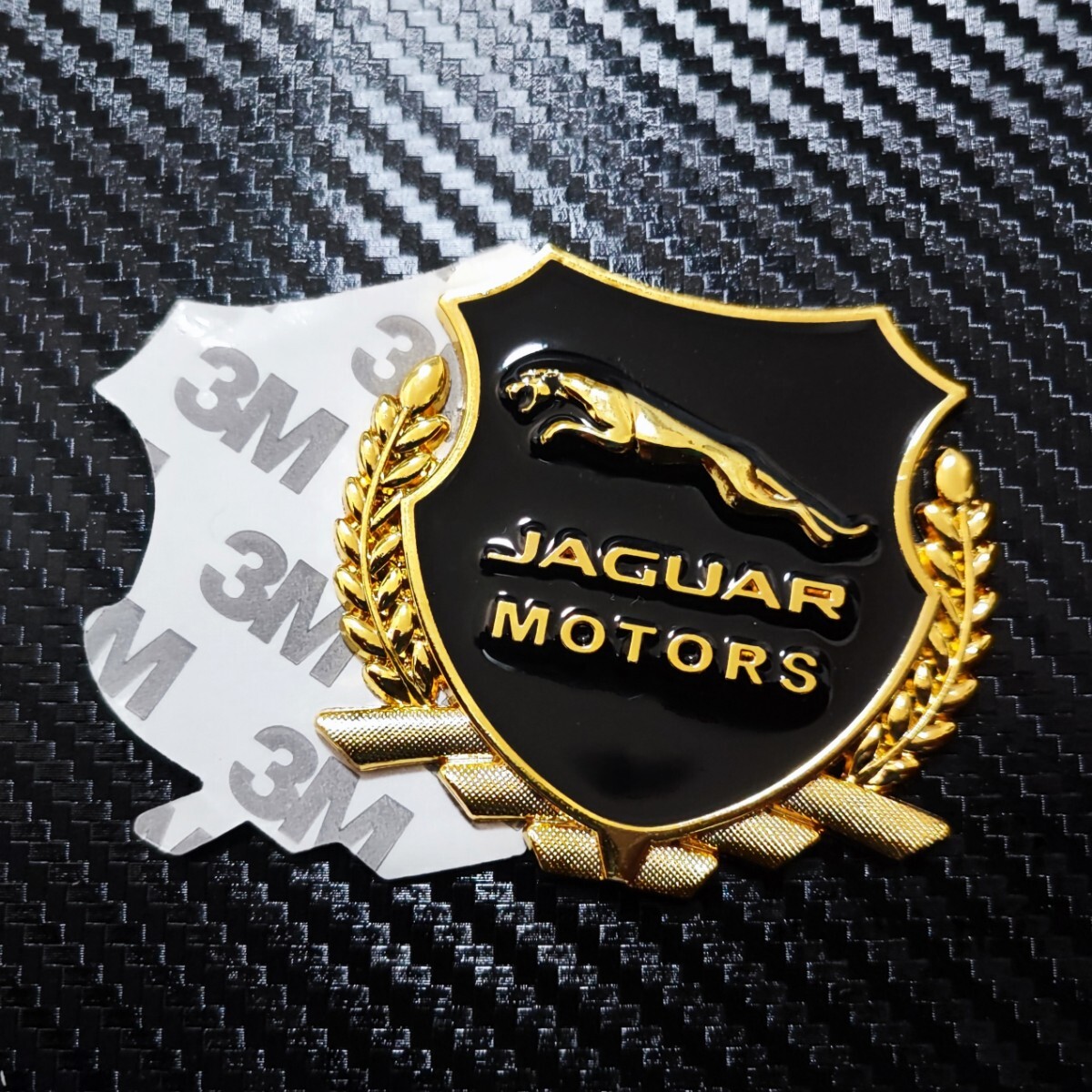 JAGUAR ジャガー メタルエンブレム ゴールド■XE XF XJ X351 Fタイプ Fペイス Eペイス Iペイス ラグジュアリー カスタム _画像1