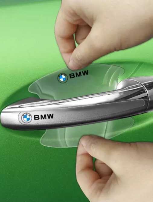 BMW ドア傷防止ステッカー スケルトン 8P ドアハンドルプロテクター■MSPORT MPerformance MPower E46 E60 E90 F10 F20 F30 X12345678の画像3