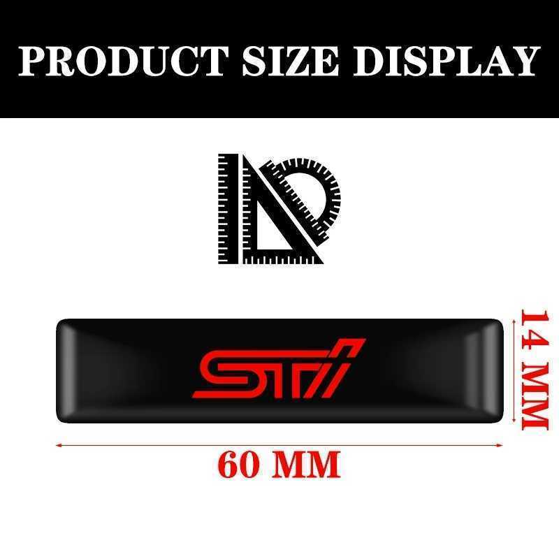 STI 3Dミニステッカー 6枚セット■フォレスター レガシィB4 アウトバック インプレッサスポーツ BRZ WRX S4レヴォーグ エクシーガ_画像6
