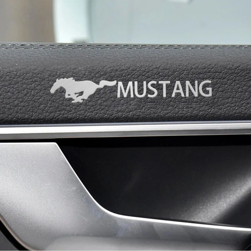 フォード【マスタング】メッキ調ステッカー 2P■MUSTANG GT コブラ エコブースト シェルビー_画像5