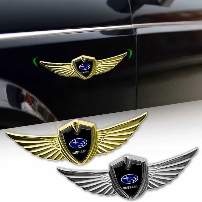  Subaru Wing эмблема [ серебряный ] Forester Legacy B4 Outback Impreza BRZ WRX S4 Levorg Exiga Stella 