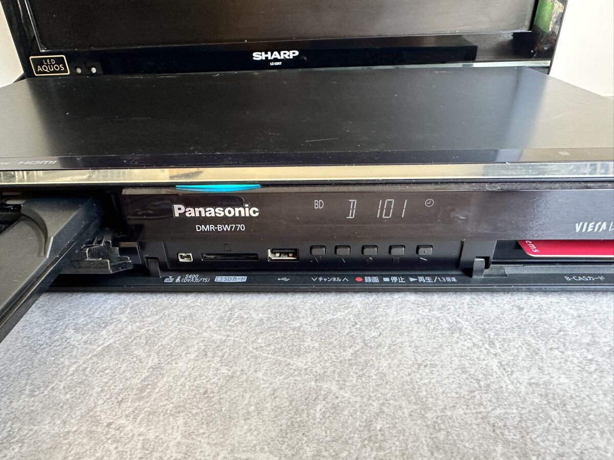  Panasonic DMR-BW770ブルーレイレコーダー ★通電動作確認済み★の画像1