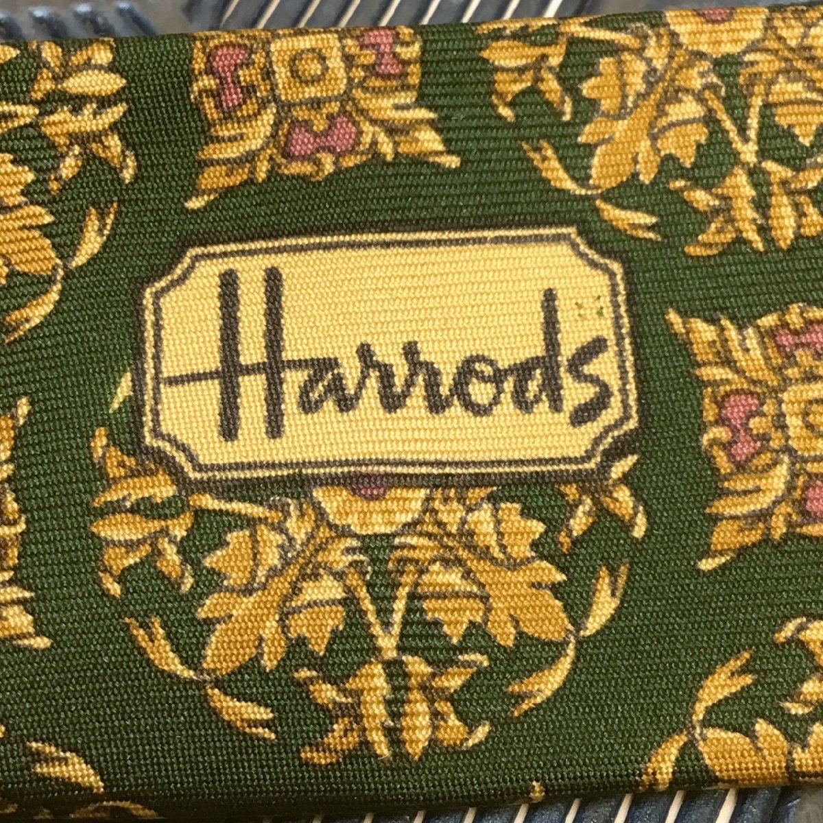 【中古品/インボイス登録店/CH】ハロッズ Harrods ブランド ネクタイ シルク 小紋柄 総柄 メンズ ファッション ビジネス RS0228/0016_画像8