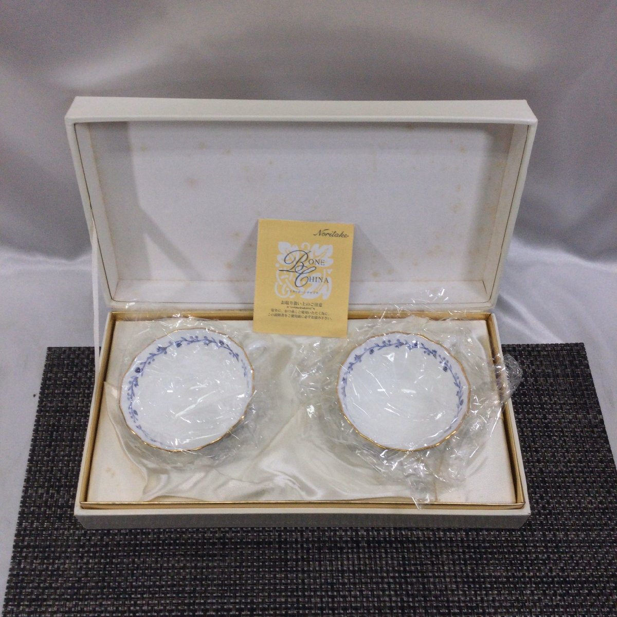 【保管品/インボイス登録店/TO】Noritake ノリタケ カップ＆ソーサー 4562 BLUE SORRENTINO ブルーソレンティーノ 2客セット RS0310/001750_画像8