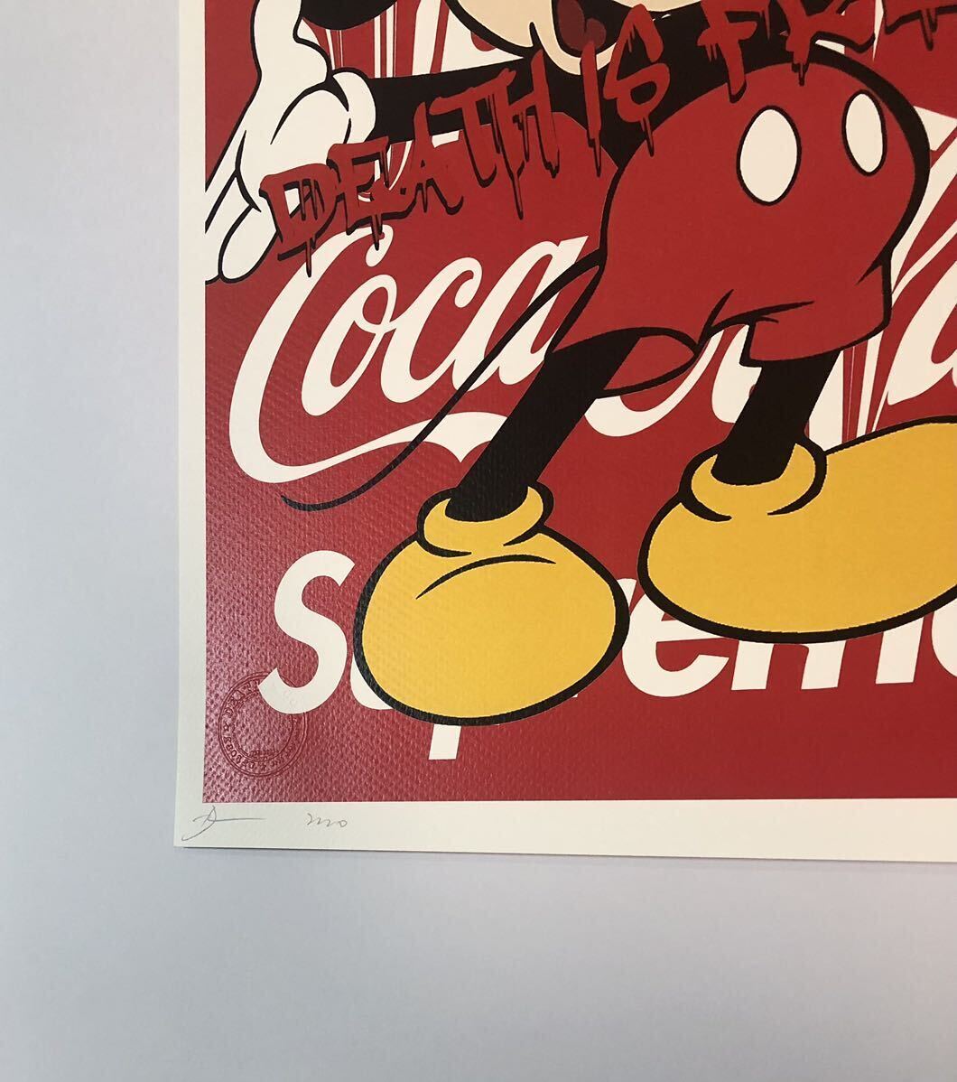 DEATH NYC アートポスター 世界限定100枚 ミッキーマウスMickey Mouse アンディウォーホル Disney ポップアート Coca-Cola 現代アート _画像3