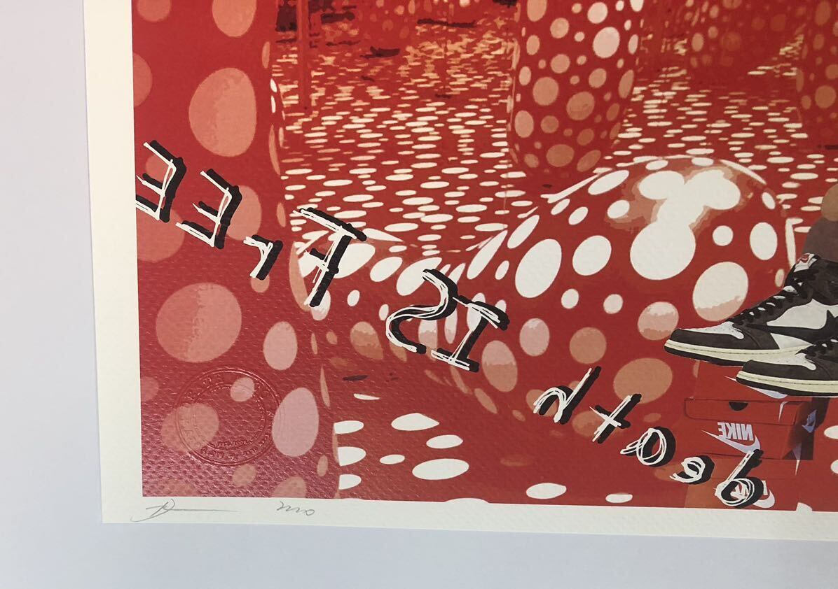 DEATH NYC アートポスター 世界限定100枚 ポップアート 草間彌生 ドット ルーム 奈良美智 ロッタ NARAYOSHITOMO シュプリーム 現代アート _画像3