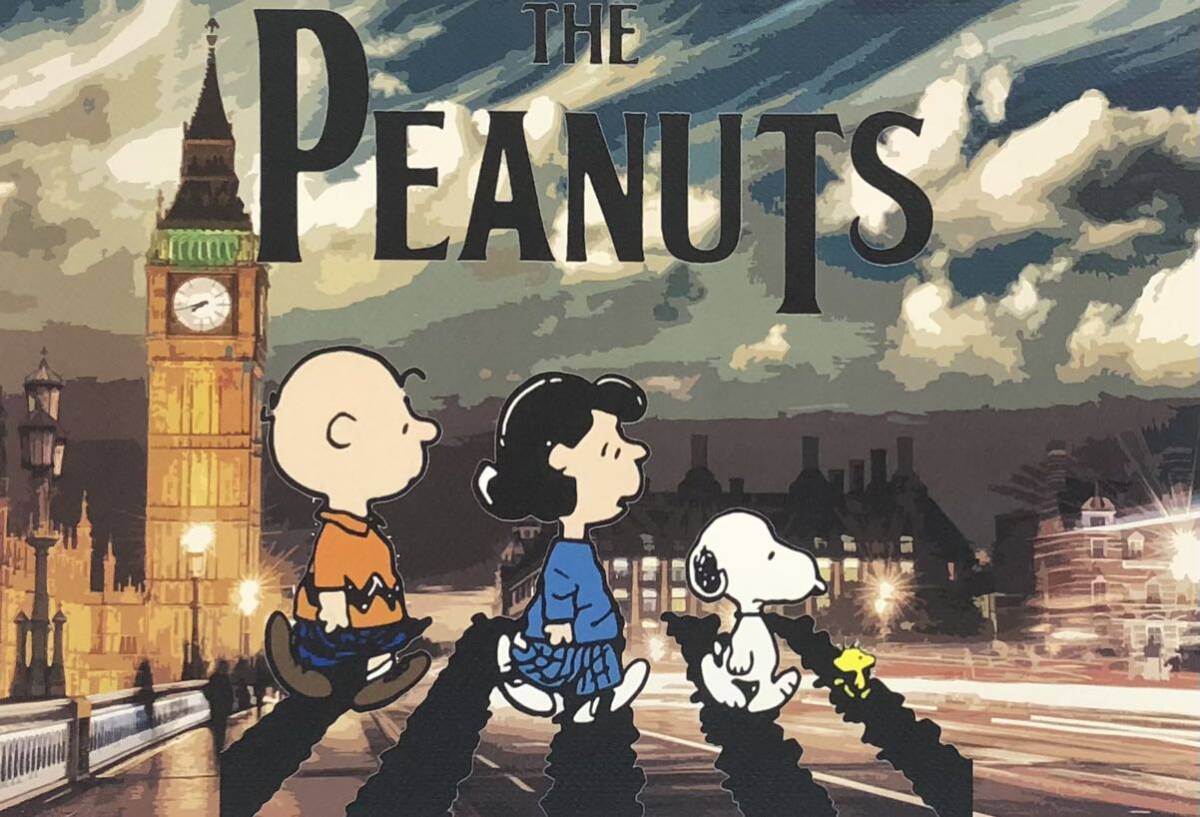 DEATH NYC アートポスター 世界限定100枚 スヌーピー SNOOPY ポップアート PEANUTS アビーロード ロンドン 時計台 ビッグベン 現代アート の画像4