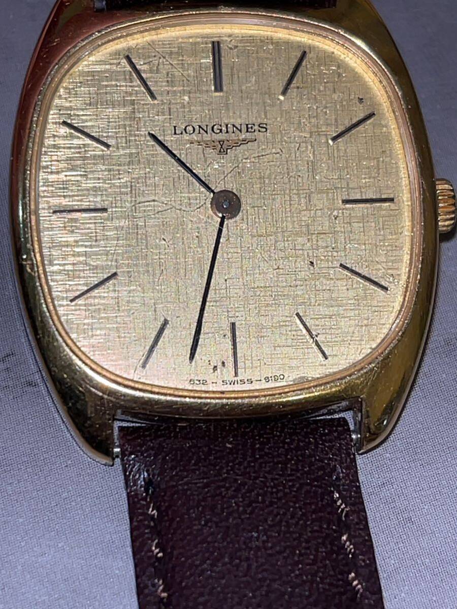 LONGINES ロンジン メンズ 腕時計 832 6190 ゴールド文字盤 ヴィンテージ アンティークの画像4