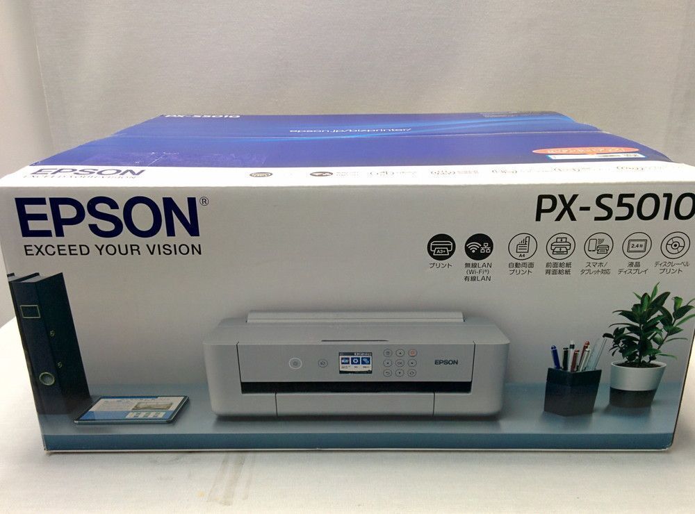 ★エプソン(EPSON) 最新モデル A3ノビ対応 ビジネスインクジェットプリンター PX-S5010 ★新品・純正インク付属・安心のメーカー保証付き★_画像1