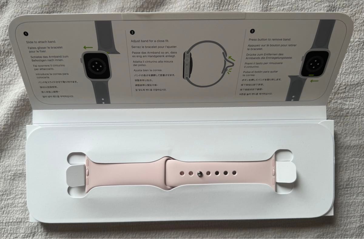 Apple Watch 41mm 純正バンド ライトピンクスポーツバンド - S/M ［MT2Y3FE/A］開封未使用