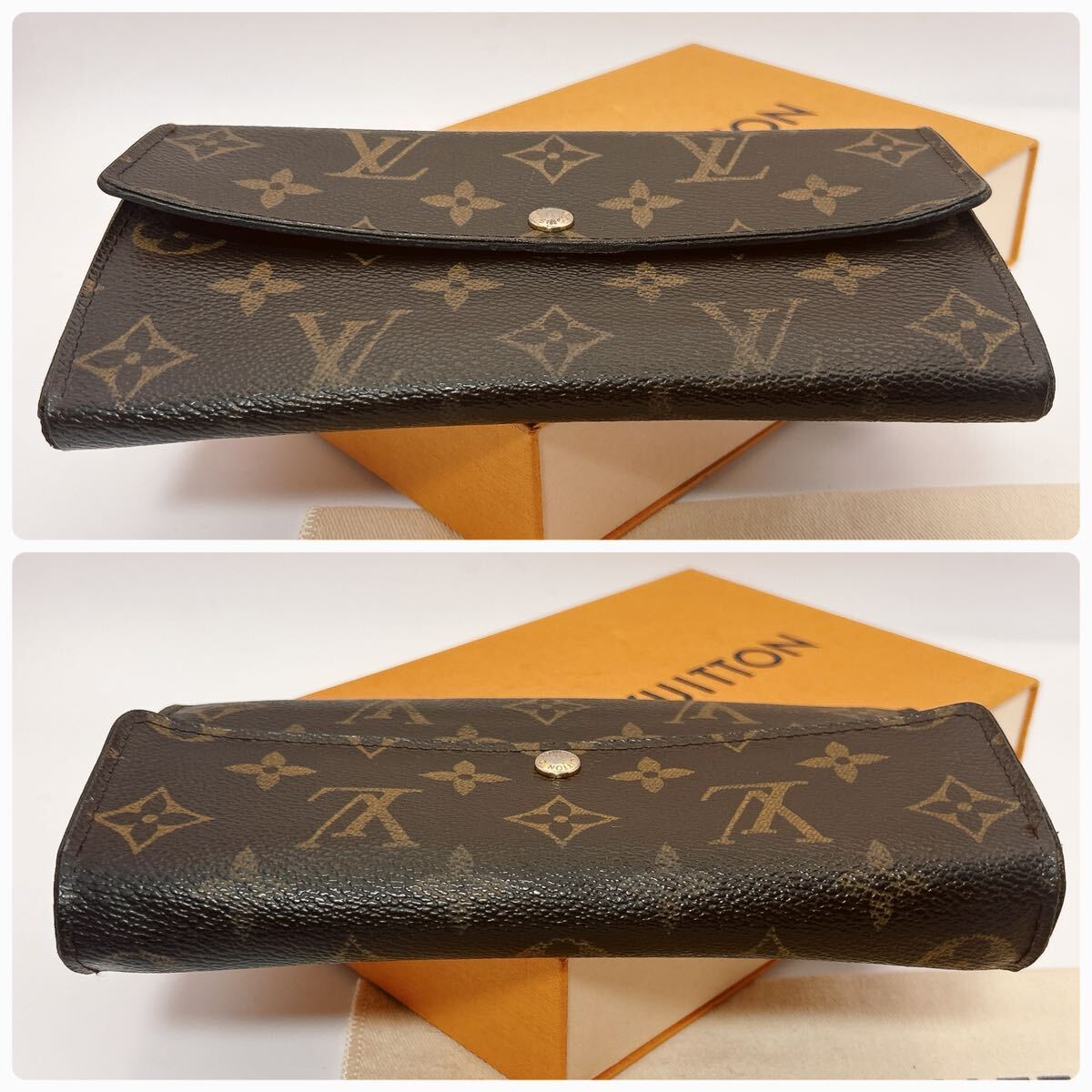 ★中美品★【A338】Louis Vuitton ルイヴィトン モノグラム ポルトフォイユ サラ 長財布 カードポケット10 M61734/CA0039_画像7