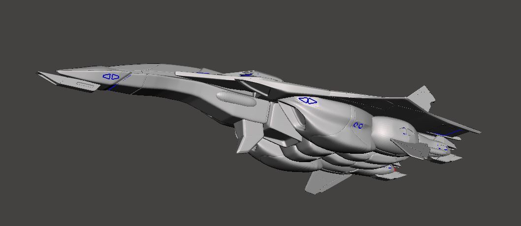 1/144 VF-XX ゼントラーディアン 3Dプリント Zentran 未組立 宇宙船 宇宙戦闘機 Spacecraft Space Ship Space Fighter SF_画像4