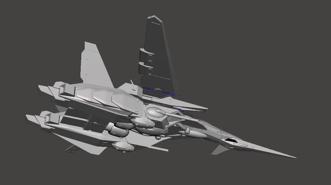 1/144 VA-1SS メタルサイレーン 3Dプリント Metal Siren 未組立 宇宙船 宇宙戦闘機 Spacecraft Space Ship Space Fighter SF_画像4