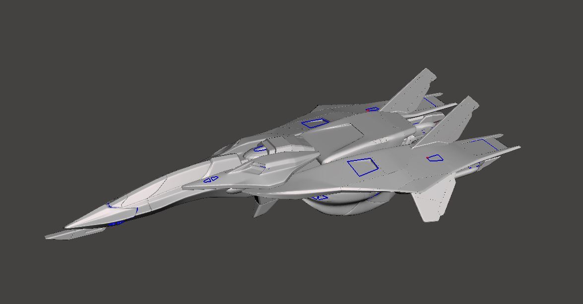 1/144 VF-XX ゼントラーディアン 3Dプリント Zentran 未組立 宇宙船 宇宙戦闘機 Spacecraft Space Ship Space Fighter SF_画像2