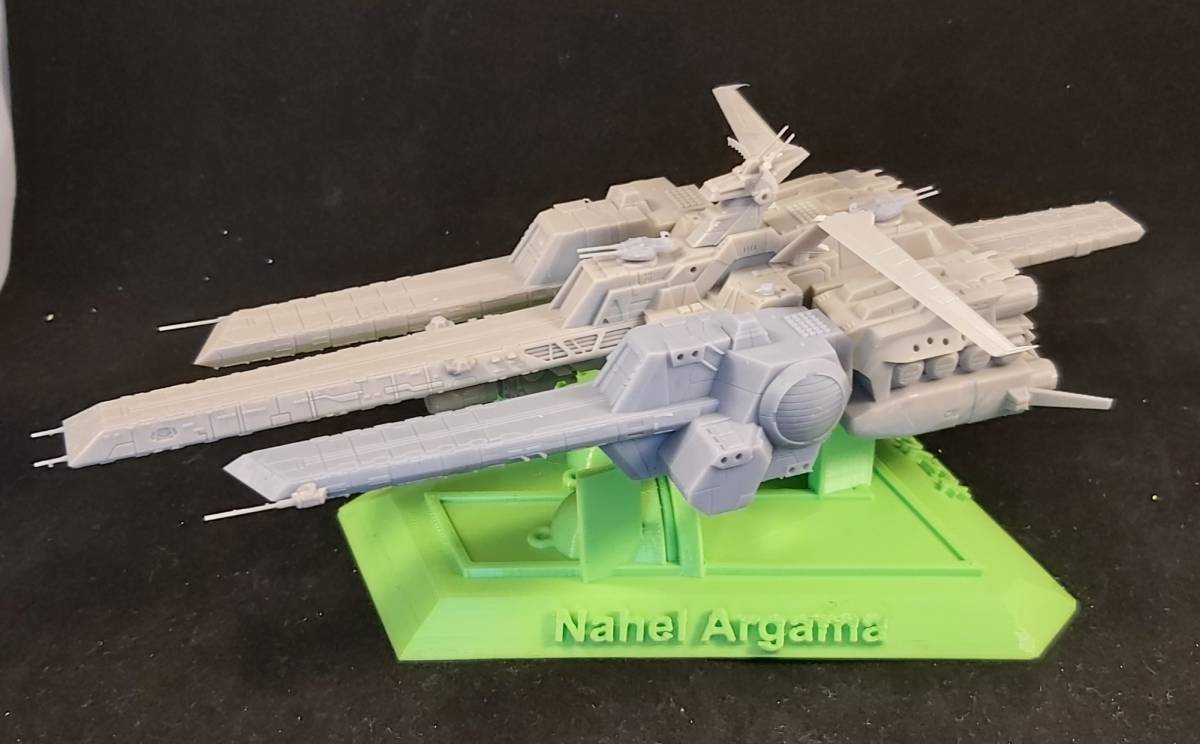 1/1700 ネェル・アーガマ 3Dプリント 未組立 宇宙船 宇宙戦艦 Nahel Argama Spacecraft Space Ship Space Battleship SFの画像1