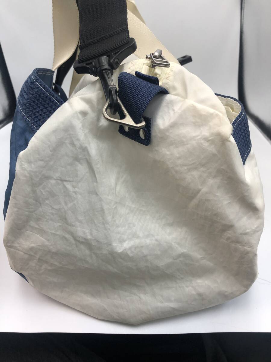 【JIB】ダッフルバッグ　ジブ　ボストンバッグ　ホワイト　大容量　バッグ　鞄　ブルー　大きい_画像3