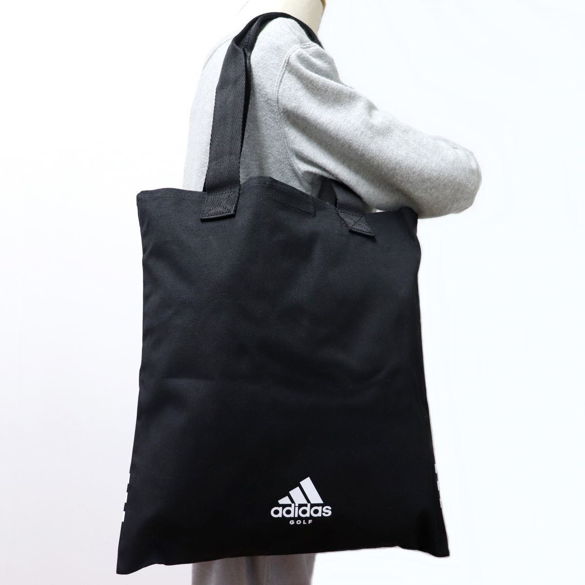 ★アディダス ゴルフ adidas GOLF 新品 キャンバス トートバッグ バッグ BAG ショッパーバッグ 黒[HB41161N] 六★QWER_画像2