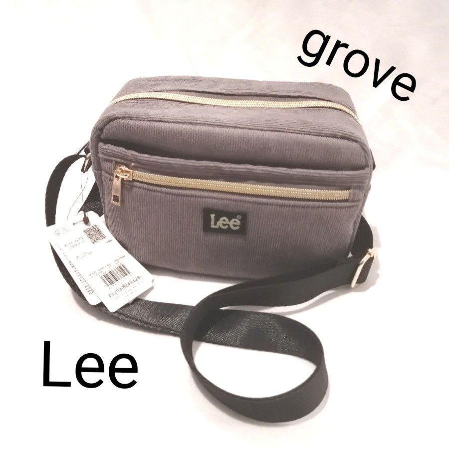 【新品 値札付】grove グローブ Lee コーデュロイ スクエア ショルダー バッグ 
