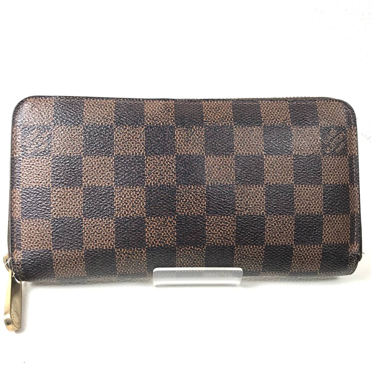 本物保証 1円~ 美品 LOUISVUITTON ダミエ エベヌ ジッピーウォレット 男女 ラウンドファスナー 長財布 ルイヴィトン 中古 送料無料 CA1170の画像1