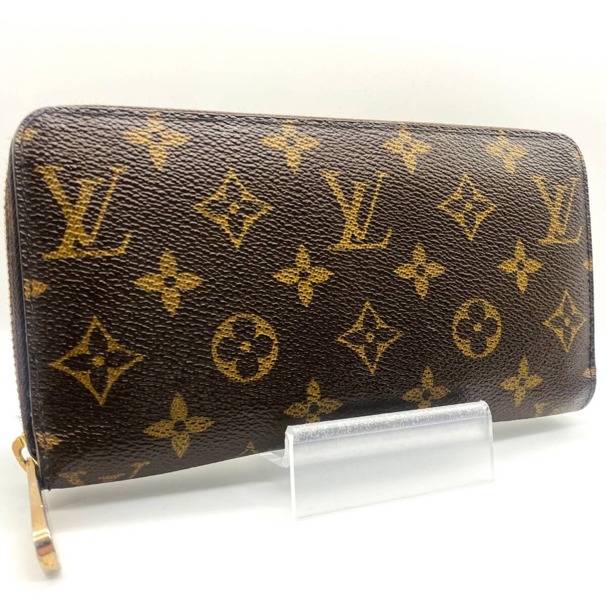 本物保証 1円~ 美品 LOUISVUITTON モノグラム ジッピーウォレット 男女 ラウンドファスナー 長財布 ルイヴィトン 送料無料 中古 GI4184の画像1