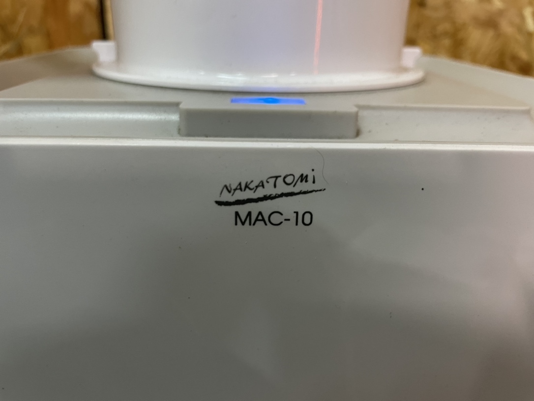 ミニクーラー ナカトミ/NAKATOMI 冷風機 MAC-10 2021年製 箱付き スポットクーラー 「1954」_画像3