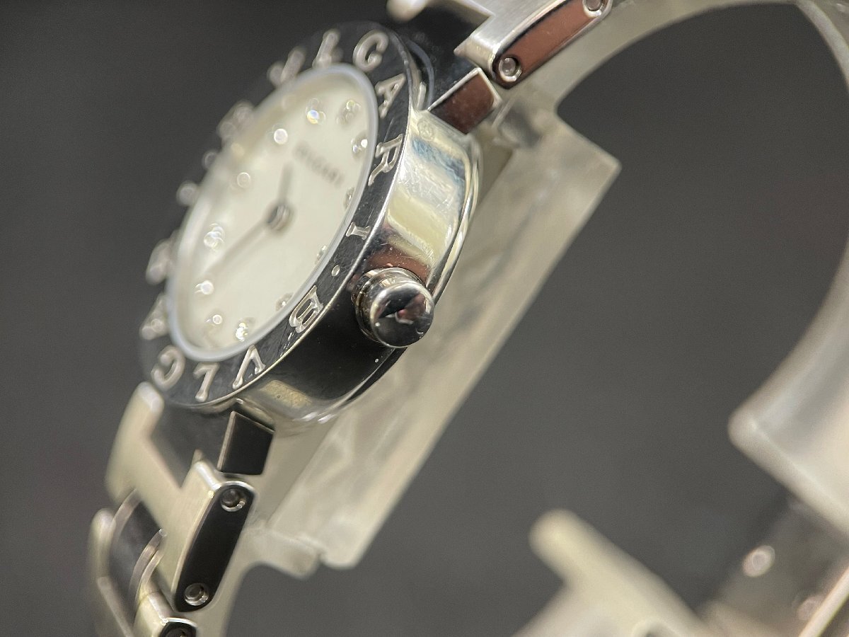MK0603-23I　BVLGARI　ブルガリブルガリ　BB23SS　QUARTZ　腕時計　ブルガリ　クォーツ　シェル文字盤　レディース腕時計　_画像3