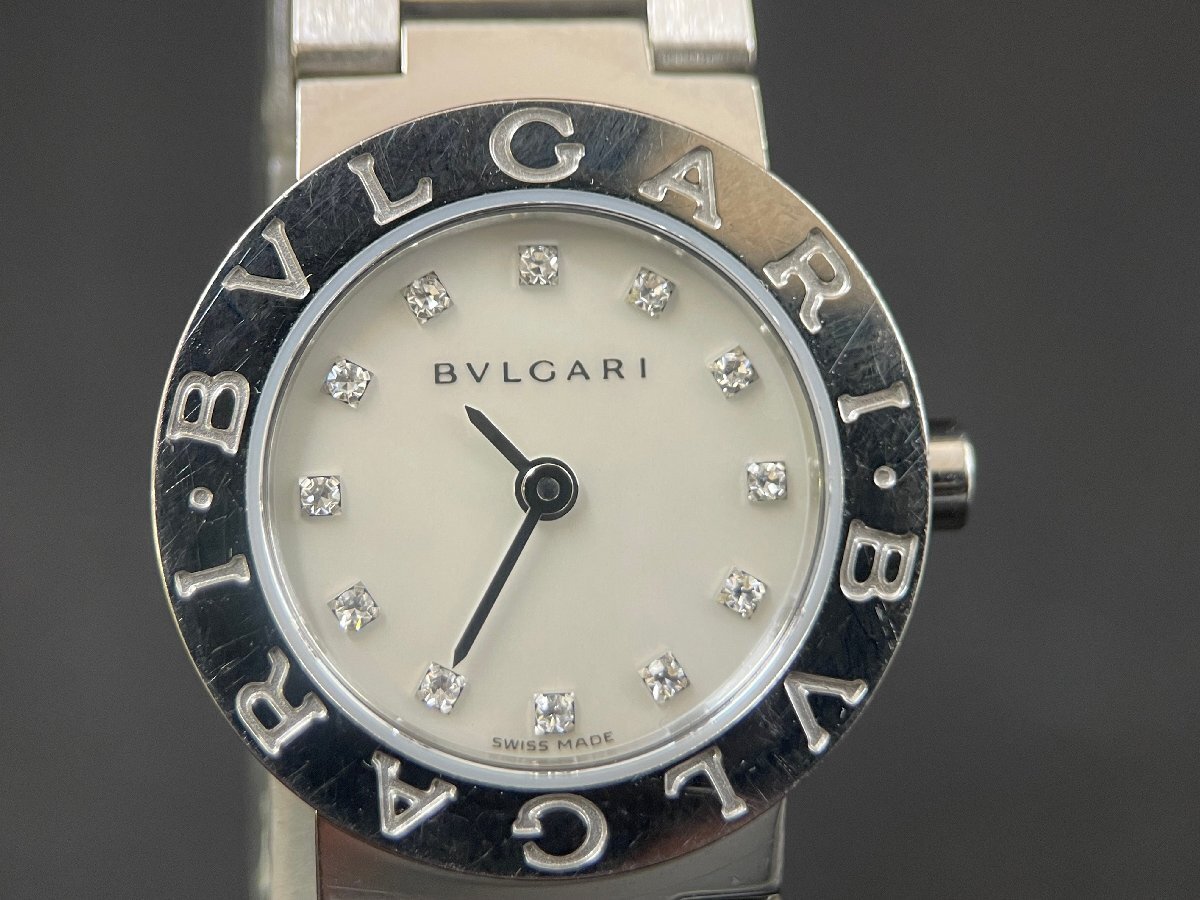 MK0603-23I　BVLGARI　ブルガリブルガリ　BB23SS　QUARTZ　腕時計　ブルガリ　クォーツ　シェル文字盤　レディース腕時計　_画像2