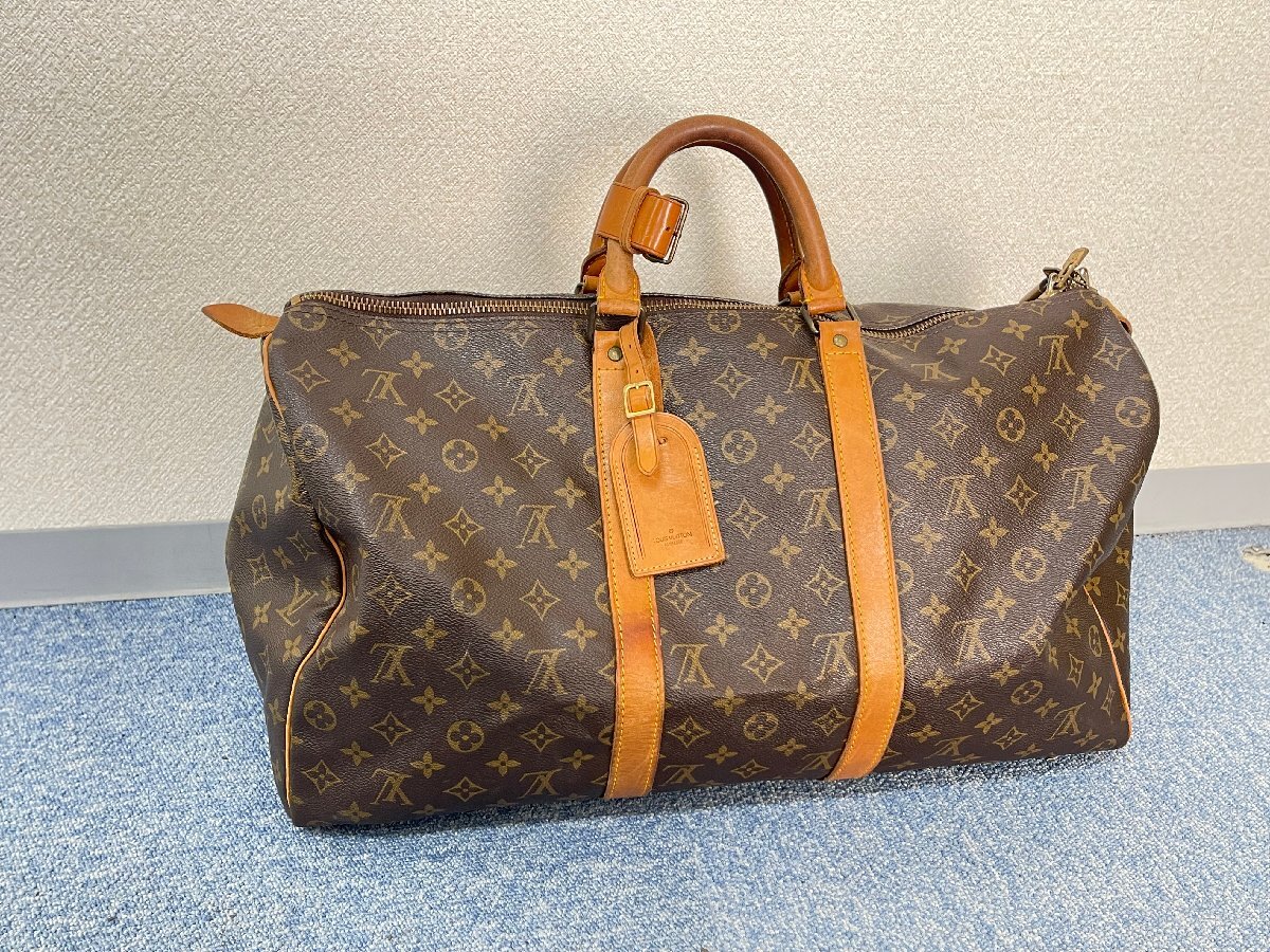 SM0603-30I　ゆうパック着払い　LOUIS VUITTON　モノグラム　キーポル50　ボストンバッグ　893FC/M41426　ルイ・ヴィトン 鞄　カバン_画像1