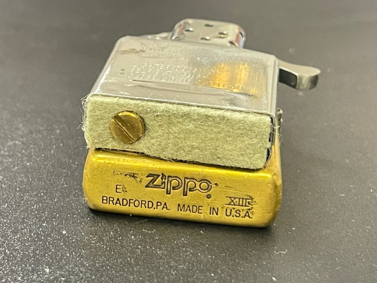 MI0603-49I　Zippo　オイルライター　1997年製　ジッポ　ゴールド色　喫煙グッズ　喫煙具_画像7