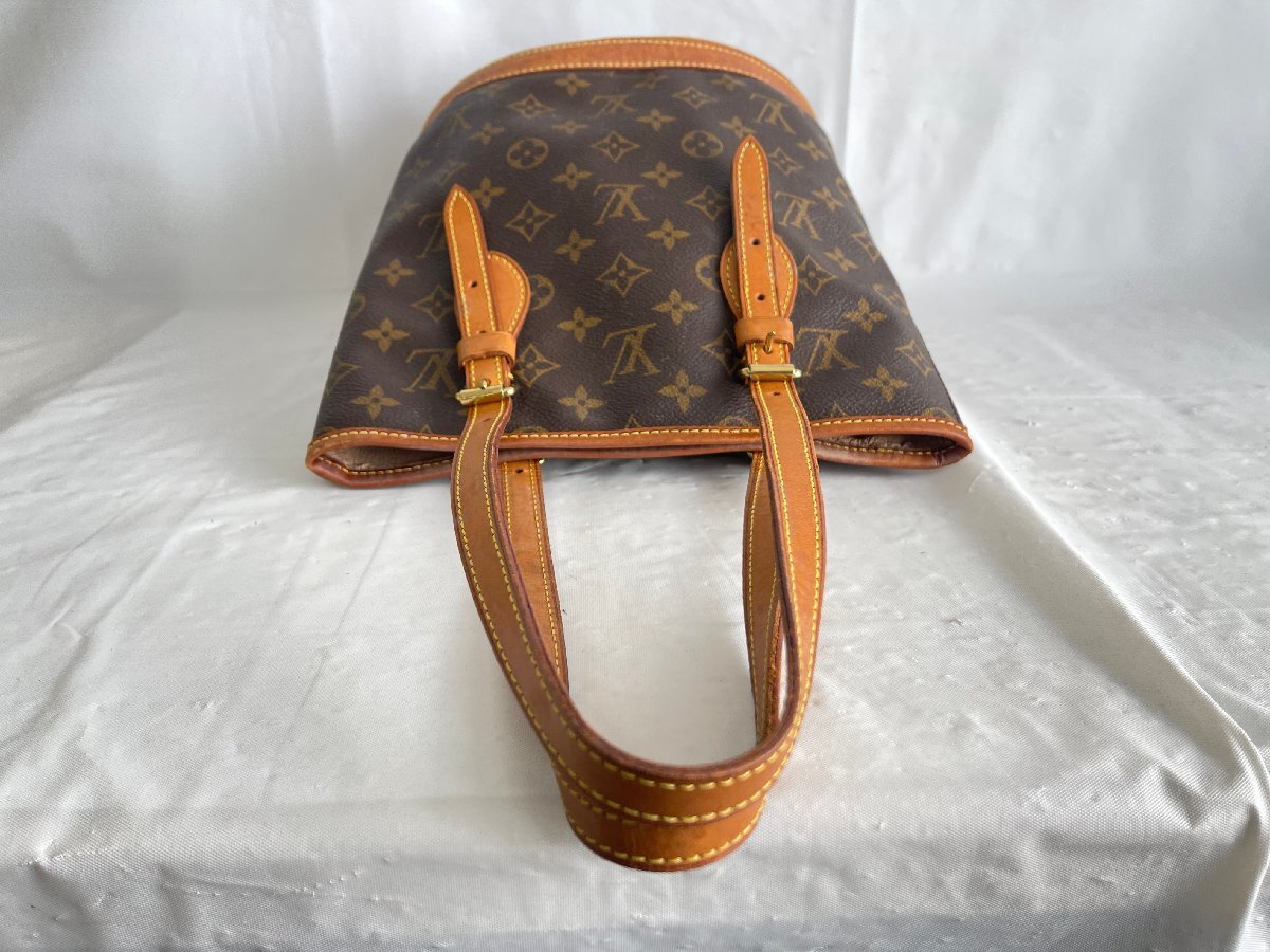 SN0603-53I　ゆうパック着払い　LOUIS VUITTON　バケットPM　プチバケット　ショルダーバッグ　M42238/AR0020　ルイ・ヴィトン　モノグラム_画像6