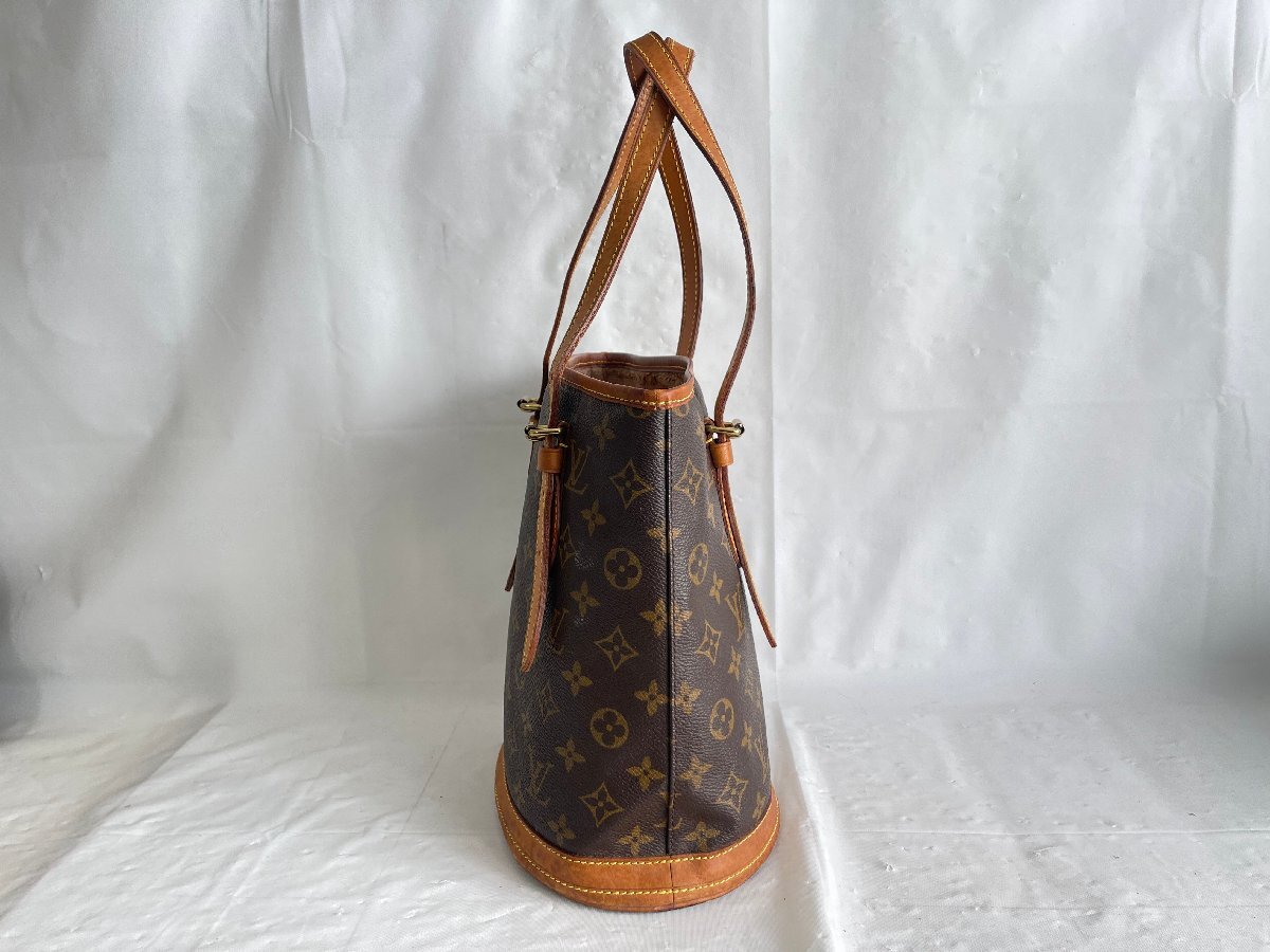 SN0603-53I　ゆうパック着払い　LOUIS VUITTON　バケットPM　プチバケット　ショルダーバッグ　M42238/AR0020　ルイ・ヴィトン　モノグラム_画像4