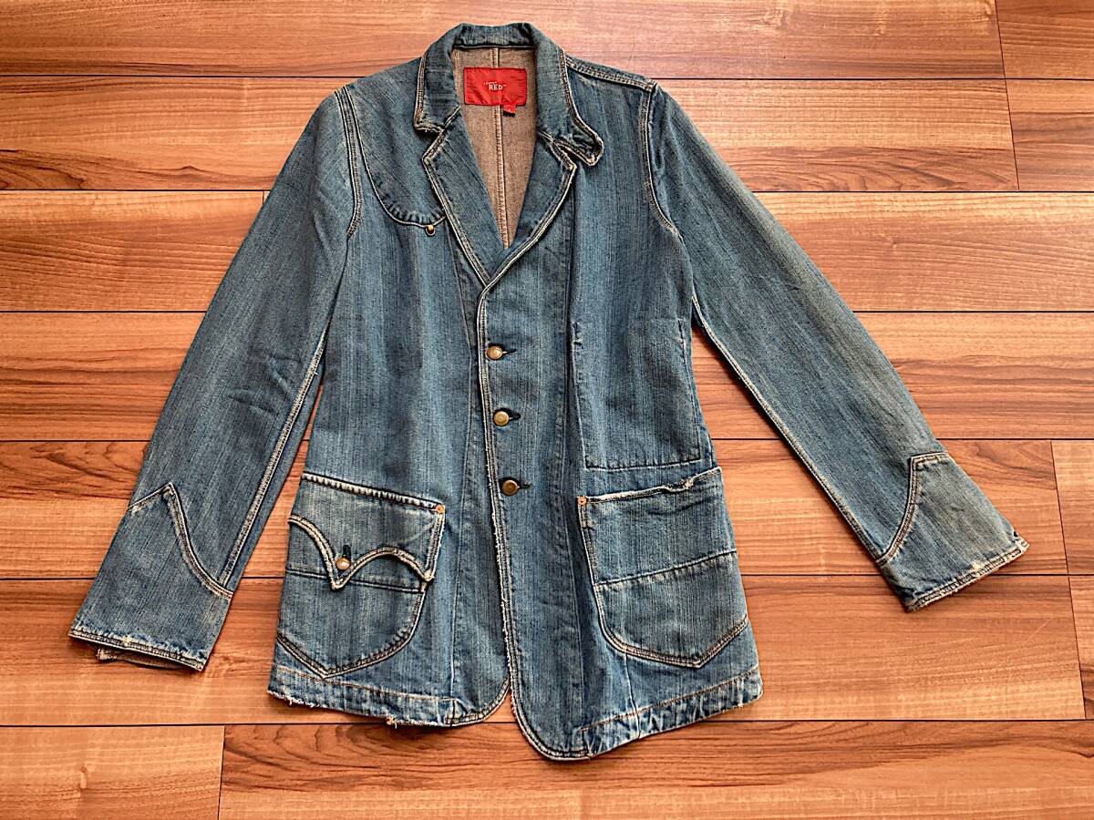 レア 希少 Levi's RED リーバイスレッド 02203-1151 デニムジャケット カバーオール マルジェラ期 Sサイズ ユーロ ヴィンテージ 古着