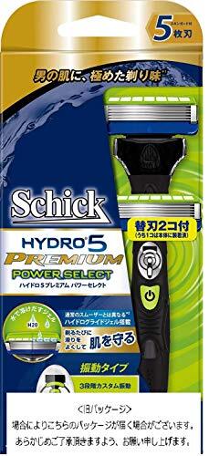 シック Schick 5枚刃 ハイドロ5 プレミアム パワーセレクト ホルダー 替刃1コ + 交換 替刃1コ付 選べる3段階カスタム振動 男性カ_画像7