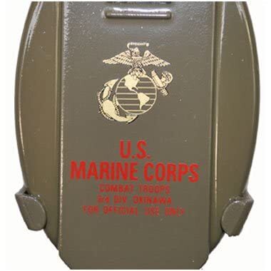  mobile ashtray USMC ( sea ..) military compact ashtray portable with strap .