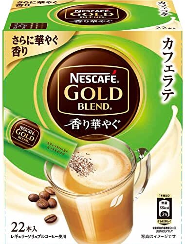 nes Cafe Gold Blend аромат ... Cafe Latte палочка кофе 22P ×2 коробка 