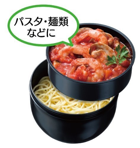 スケーター(Skater) カフェ丼 ランチボックス 840ml 大容量 丼型 弁当箱 ブルックリン ブラック 男性用 日本製 PDN9_画像3