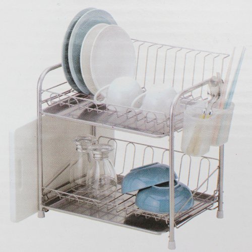 パール金属 樹脂 食器 水切り かご 2段 シンプル・ウェア HW-7301_画像4