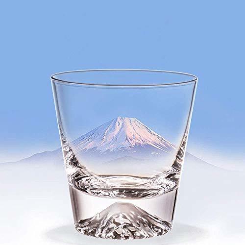 【morning place】 富士山 グラス タンブラー ロック 伝統的 木箱入り 結婚祝い プレゼント に (富士)の画像2