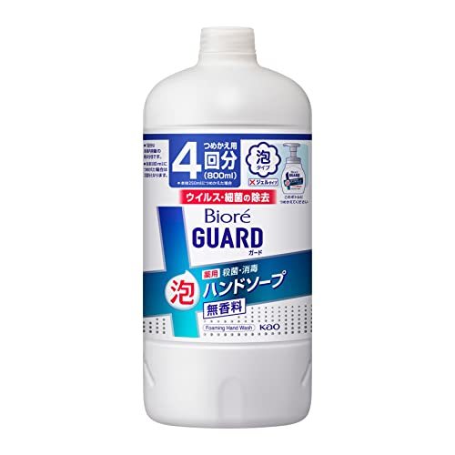 ビオレu 【大容量】 ビオレガード薬用泡ハンドソープ 無香料 つめかえ用 800ml_画像1