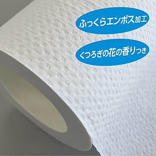 【ケース販売】 スコッティ フラワーパック 2倍巻き(6ロールで12ロール分) トイレット 100mシングル ×8パック入り_画像4