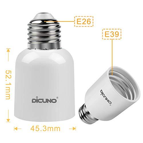 DiCUNO E26→E39 口金変換アダプター 電球ソケット 最大仕事率300w 165度耐熱　4個セット_画像2