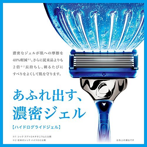 シック Schick 5枚刃 ハイドロ5 プレミアム パワーセレクト ホルダー 替刃1コ + 交換 替刃1コ付 選べる3段階カスタム振動 男性カ_画像4