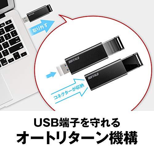 バッファロー USBメモリ 64GB ノックスライド式 USB3.2(Gen1)/3.1(Gen 1)/3.0/2.0 充実サポート RUF3-_画像3