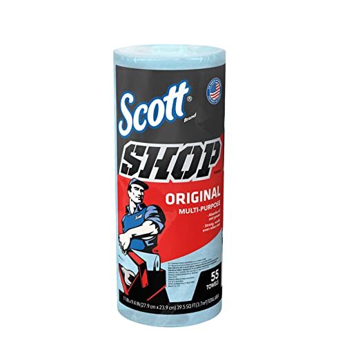 Scott (スコット) SHOP TOWELS / ショップタオル ブルーロール 55枚 3ロールセット_画像2