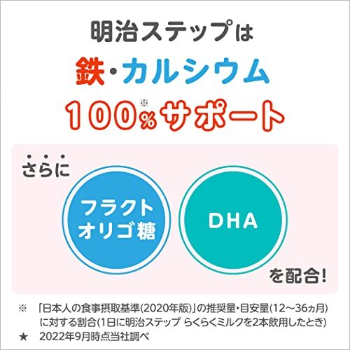 明治 ステップ らくらくミルク 240ml×6本(景品付き) 常温で飲める液体ミルク ×6本 [1歳~3歳頃 フォローアップミルク]_画像5